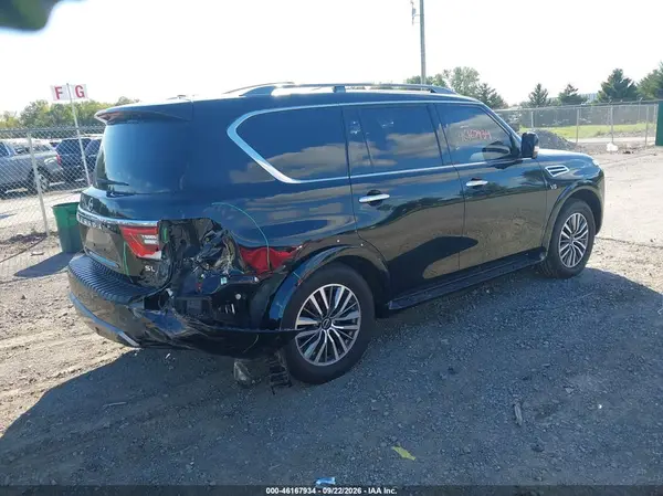 JN8AY2BBXN9811755 — 2022 Nissan Armada, фото 4 с аукциона IAAI 10.10.2026, Задняя часть справа