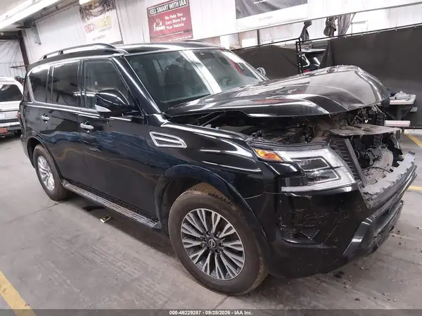 JN8AY2BB4P9832667 — 2023 Nissan Armada, Передняя часть (Front End), фото до ремонта