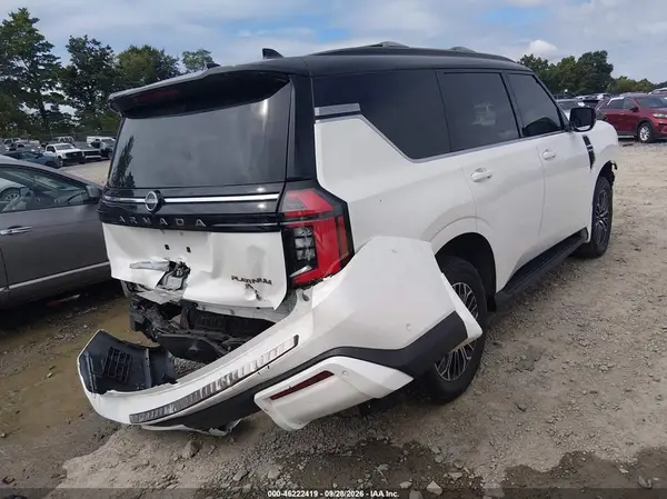JN8AY3EE0S9403479 — 2025 Nissan Armada, фото 4 с аукциона IAAI, Передняя часть