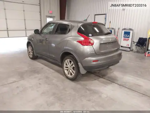 JN8AF5MR8DT203316 — 2013 Nissan Juke, фото 4 с аукциона IAAI, Правый бок