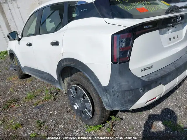3N8AP6BB5SL343334 — 2025 Nissan Kicks S, фото 3 с аукциона IAAI 14.10.2026, Передняя часть справа