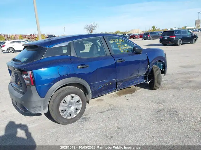 2026 Nissan KICKS S VIN 3N8AP6BE8TL319489 фото 4