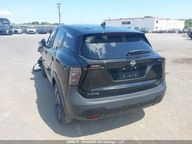 3N8AP6CB4TL347309 — 2026 Nissan Kicks SV AWD Cvt, фото 3 с аукциона IAAI 14.10.2026, Передняя часть