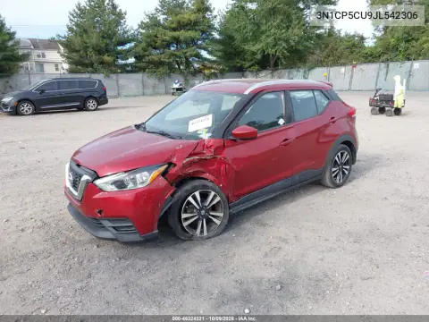 2018 Nissan Kicks Sv VIN 3N1CP5CU9JL542306 фото 3