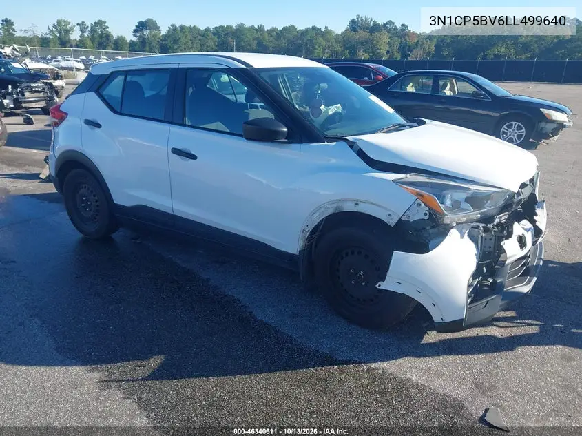 2020 Nissan Kicks S Xtronic Cvt VIN 3N1CP5BV6LL499640 фото 1