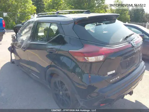 2021 Nissan Kicks Sr VIN 3N1CP5DV3ML561512 фото 3