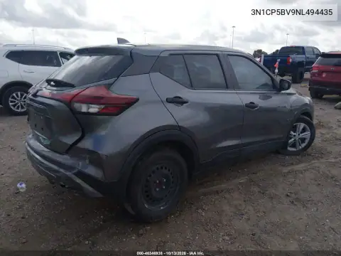3N1CP5BV9NL494435 — 2022 Nissan Kicks, фото 5 с аукциона IAAI, Боковая часть