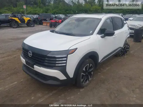 2026 Nissan Kicks Sv VIN 3N8AP6CB4TL360366 фото 2