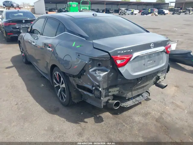 1N4AA6AP4HC457524 — 2017 Nissan Maxima 3.5 Platinum, фото 3 с аукциона IAAI 30.09.2026, Задняя часть
