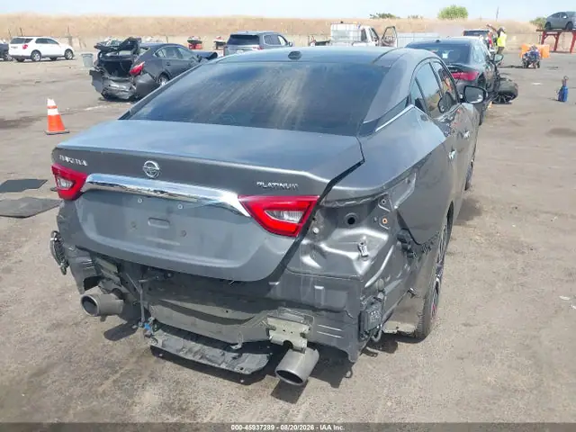 1N4AA6AP4HC457524 — 2017 Nissan Maxima 3.5 Platinum, фото 4 с аукциона IAAI 30.09.2026, Задняя часть