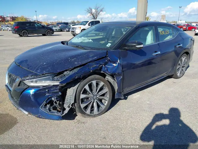 1N4AA6AV4KC376920 — 2019 Nissan Maxima 3.5 Platinum, фото 2 с аукциона IAAI 14.10.2026, Передняя часть слева