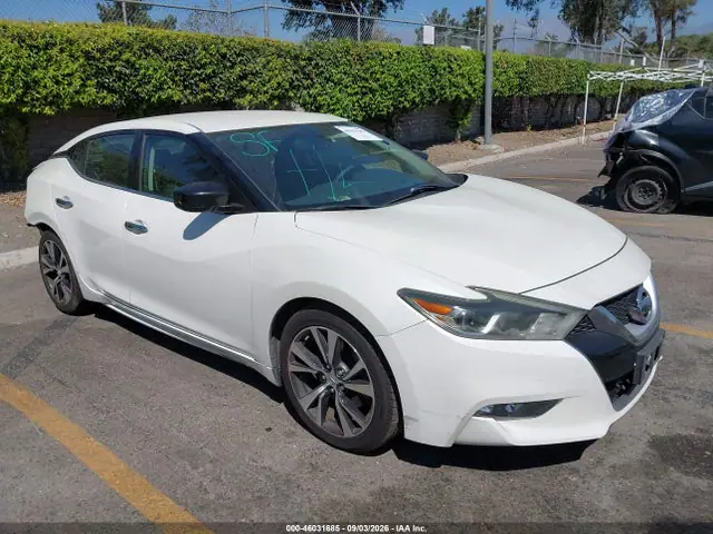 1N4AA6AP0HC364290 — 2017 Nissan Maxima 3.5 S, Задняя часть (Rear), фото до ремонта