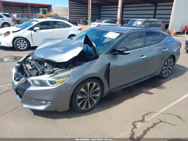 1N4AA6APXHC360683 — 2017 Nissan Maxima 3.5 SR, фото 2 с аукциона IAAI 13.10.2026, Передняя часть