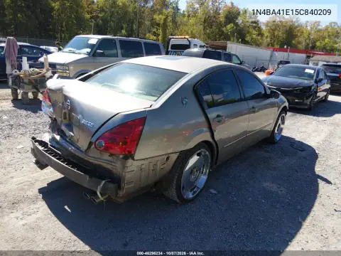 2005 Nissan Maxima 3.5 Se VIN 1N4BA41E15C840209 фото 5