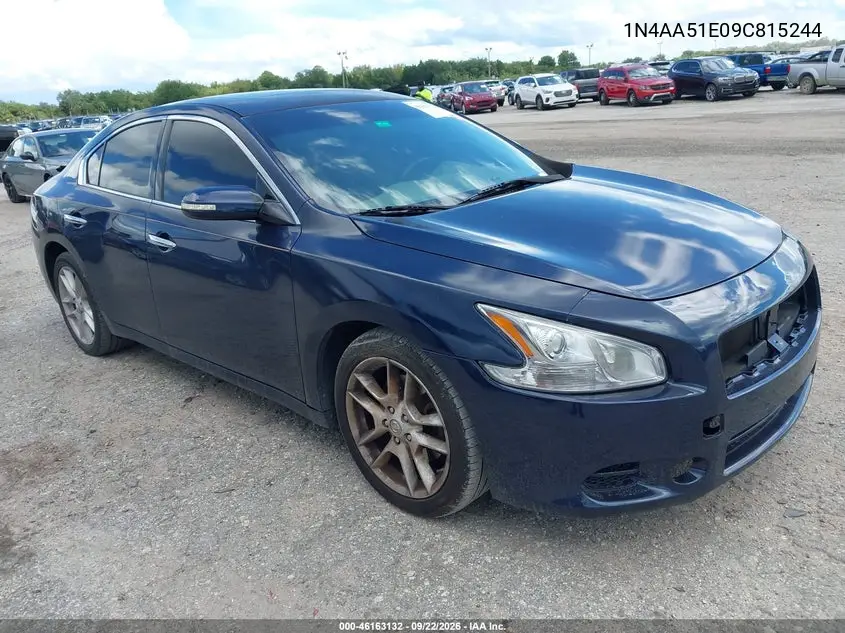 2009 Nissan Maxima 3.5 Sv VIN 1N4AA51E09C815244 фото 2