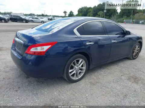 2009 Nissan Maxima 3.5 Sv VIN 1N4AA51E09C815244 фото 5