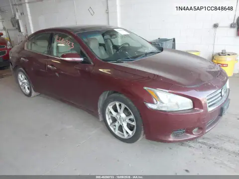 1N4AA5AP1CC848648 — 2012 Nissan Maxima, Сзади, фото до ремонта