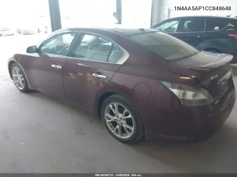 2012 Nissan Maxima 3.5 Sv VIN 1N4AA5AP1CC848648 фото 4