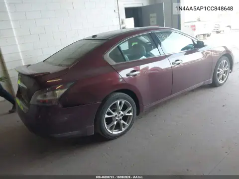 2012 Nissan Maxima 3.5 Sv VIN 1N4AA5AP1CC848648 фото 5