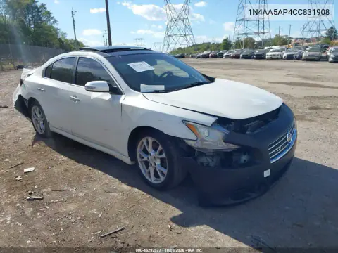 1N4AA5AP4CC831908 — 2012 Nissan Maxima, Передняя часть, фото до ремонта