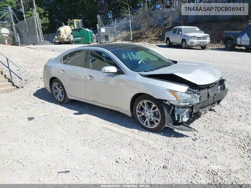 2013 Nissan Maxima 3.5 Sv VIN 1N4AA5AP7DC806941 фото 2