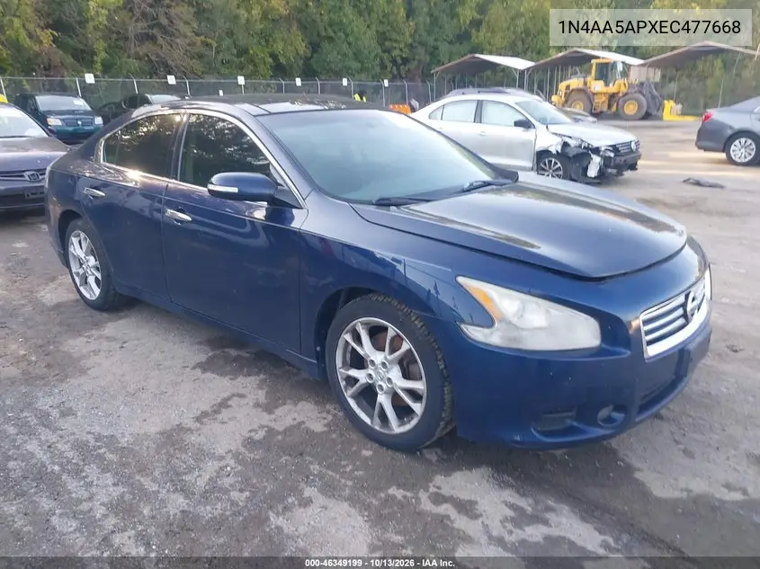1N4AA5APXEC477668 — 2014 Nissan Maxima, фото 2 с аукциона IAAI, Естественный износ