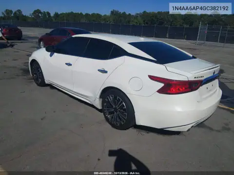 1N4AA6AP4GC382192 — 2016 Nissan Maxima, фото 4 с аукциона IAAI, Передняя часть