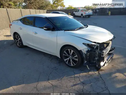 1N4AA6AP3HC389085 — 2017 Nissan Maxima, Передняя часть, фото до ремонта