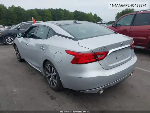 2017 Nissan Maxima 3.5 Sl VIN 1N4AA6AP2HC438874 фото 4