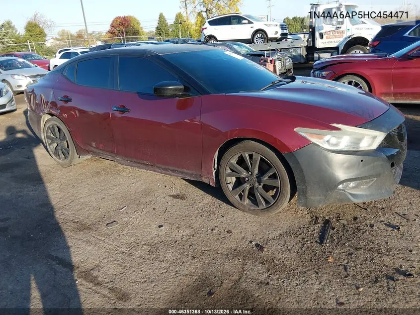 2017 Nissan Maxima 3.5 S VIN 1N4AA6AP5HC454471 фото 2