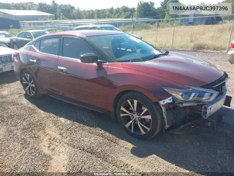 1N4AA6AP8JC397396 — 2018 Nissan Maxima, Передняя часть, фото до ремонта
