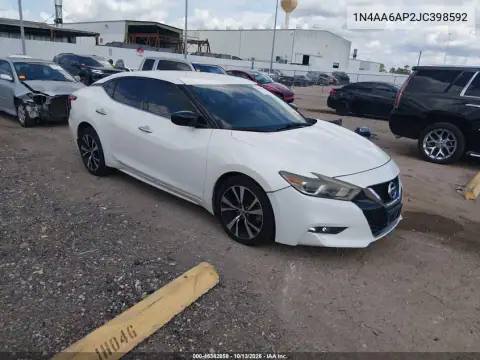 1N4AA6AP2JC398592 — 2018 Nissan Maxima, Сзади слева, фото до ремонта