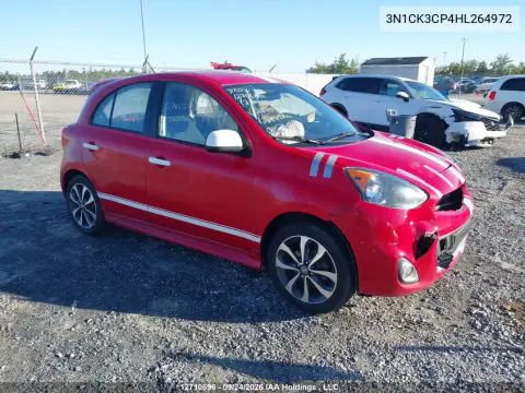 3N1CK3CP4HL264972 — 2017 Nissan Micra, Передняя часть, фото до ремонта