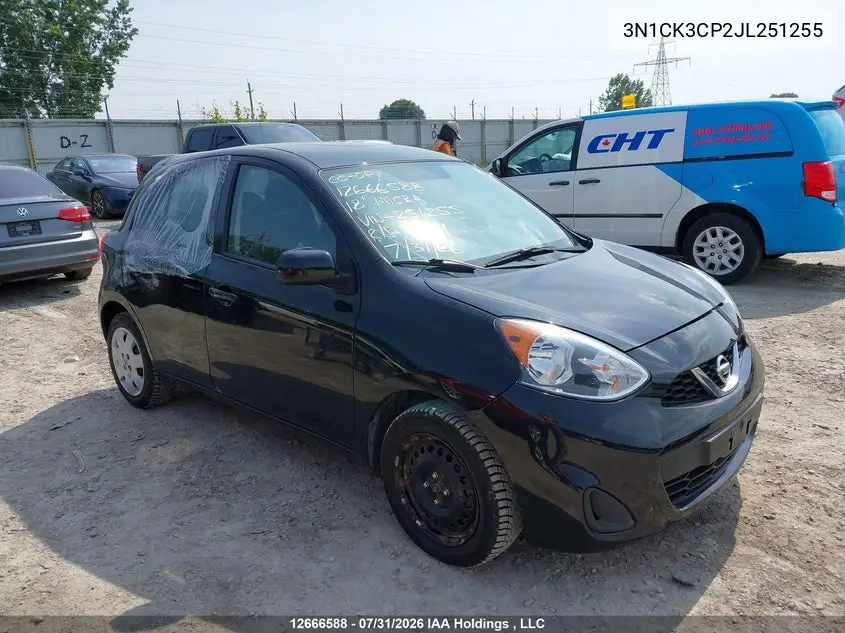 2018 Nissan Micra S/Sr/Sv VIN 3N1CK3CP2JL251255 фото 2