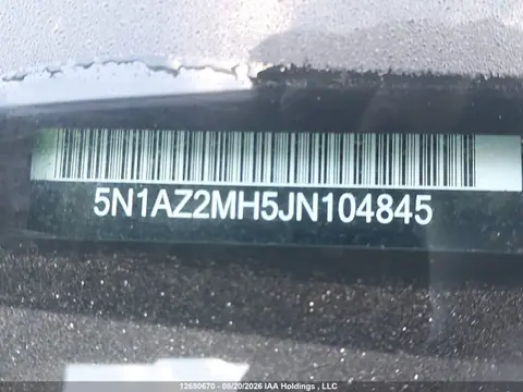 2018 Nissan Murano Midnight Edition/platinum/sl/sv VIN 5N1AZ2MH5JN104845 фото 20