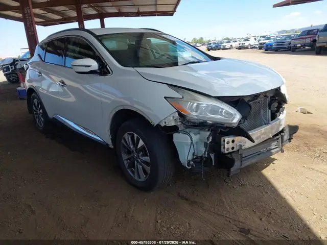 5N1AZ2MG6HN177367 — 2017 Nissan Murano SV, Передняя часть (Front End), фото до ремонта