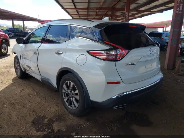 5N1AZ2MG6HN177367 — 2017 Nissan Murano SV, фото 3 с аукциона IAAI 29.09.2026, Передняя часть