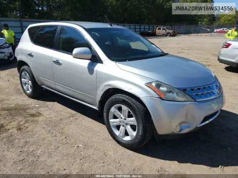 JN8AZ08W16W534556 — 2006 Nissan Murano, Задняя часть, фото до ремонта