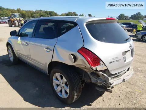 2006 Nissan Murano S VIN JN8AZ08W16W534556 фото 4