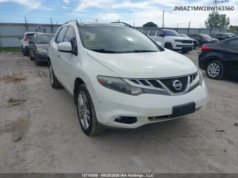 JN8AZ1MW2BW163560 — 2011 Nissan Murano, Сзади, фото до ремонта