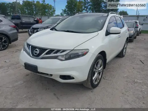2011 Nissan Murano S/Sl/Le VIN JN8AZ1MW2BW163560 фото 3