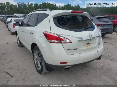 2011 Nissan Murano S/Sl/Le VIN JN8AZ1MW2BW163560 фото 4