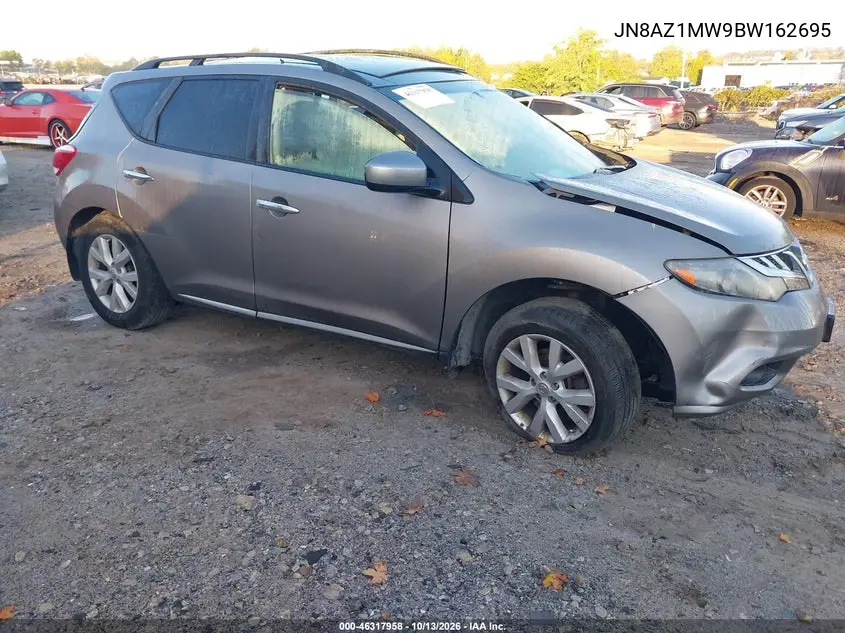 2011 Nissan Murano Sv VIN JN8AZ1MW9BW162695 фото 1