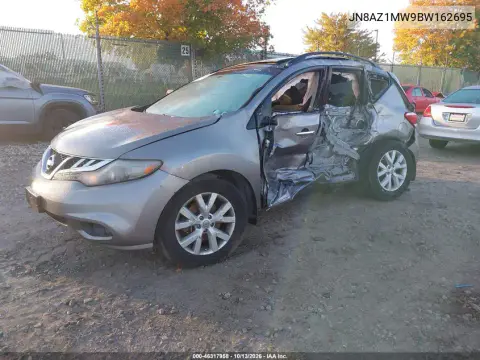 2011 Nissan Murano Sv VIN JN8AZ1MW9BW162695 фото 2
