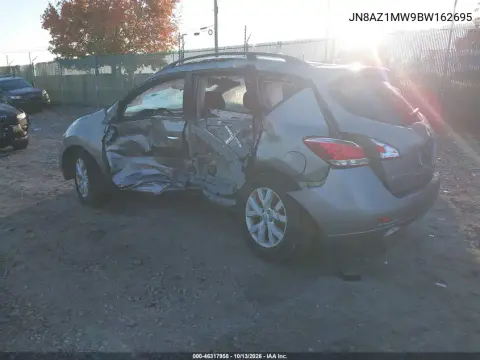 2011 Nissan Murano Sv VIN JN8AZ1MW9BW162695 фото 3