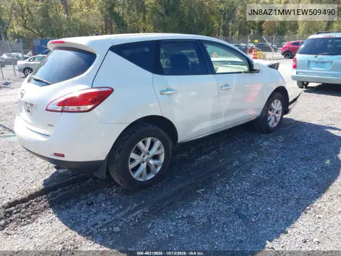 JN8AZ1MW1EW509490 — 2014 Nissan Murano, фото 5 с аукциона IAAI, Передняя часть
