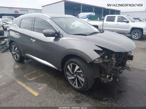 5N1AZ2MG5FN267459 — 2015 Nissan Murano, Передняя часть, фото до ремонта