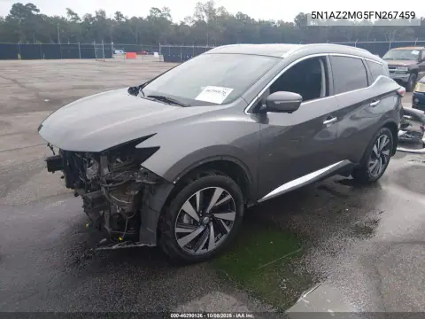 2015 Nissan Murano Platinum VIN 5N1AZ2MG5FN267459 фото 3