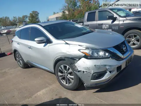 5N1AZ2MH6FN286921 — 2015 Nissan Murano, Передняя часть, фото до ремонта