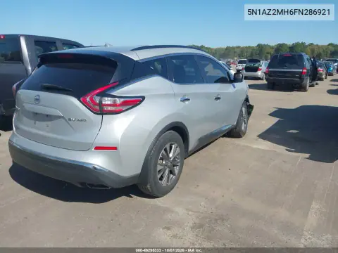 2015 Nissan Murano Sv VIN 5N1AZ2MH6FN286921 фото 5